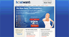 Desktop Screenshot of hostwant.com