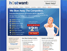 Tablet Screenshot of hostwant.com